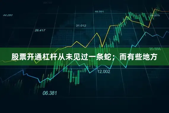 股票开通杠杆从未见过一条蛇；而有些地方